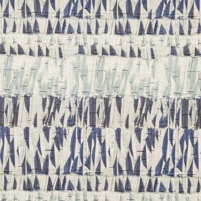 Kit Kemp Willow Linen Fabric in Indigo